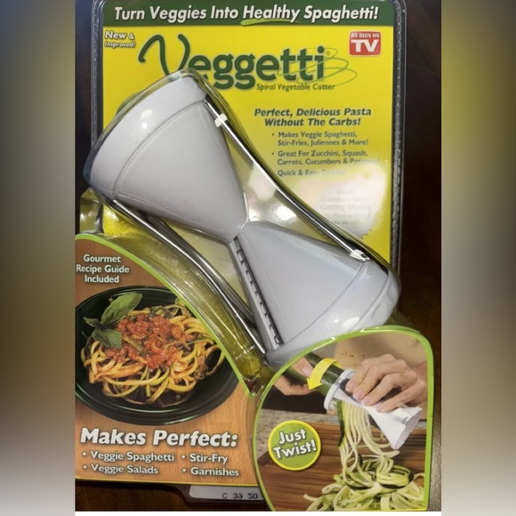 Veggetti Spiral Vegetable Cutter Stainless Steel Blade As Seen On TV New… - Picture 1 of 4